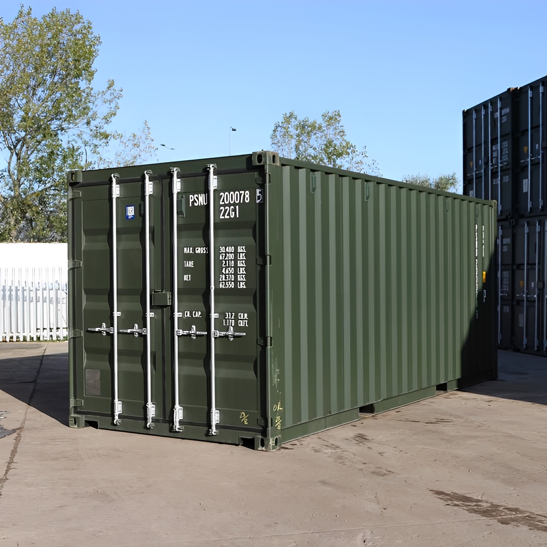 ๐ข 20Ft Shipping Container (One Trip) โ Dark Green | Durable, Secure & Built to Last