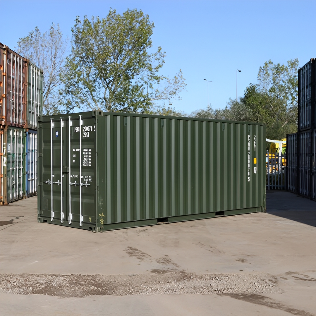 ๐ข 20Ft Shipping Container (One Trip) โ Dark Green | Durable, Secure & Built to Last - Image 4