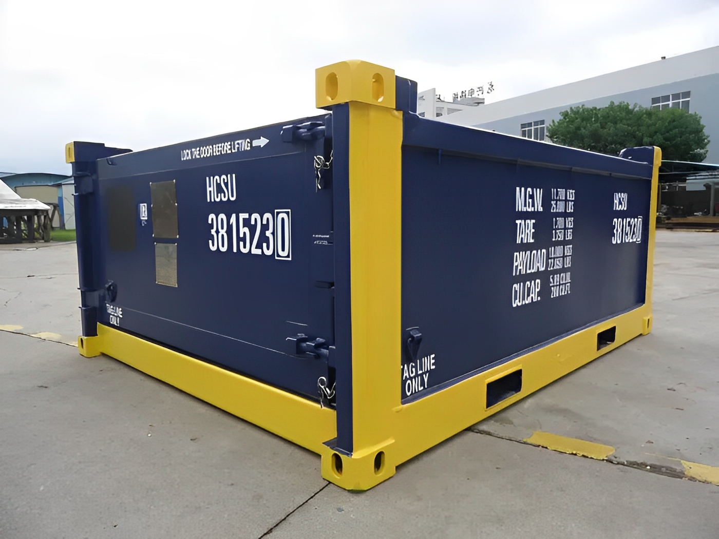 ๐ข 10ft DNV 2.7-1 Half Height Open Top Container โ Offshore Certified Strength & Heavy-Duty Performance