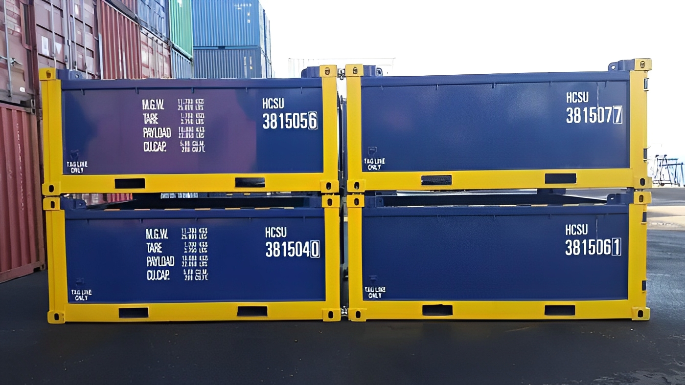 ๐ข 10ft DNV 2.7-1 Half Height Open Top Container โ Offshore Certified Strength & Heavy-Duty Performance - Image 5