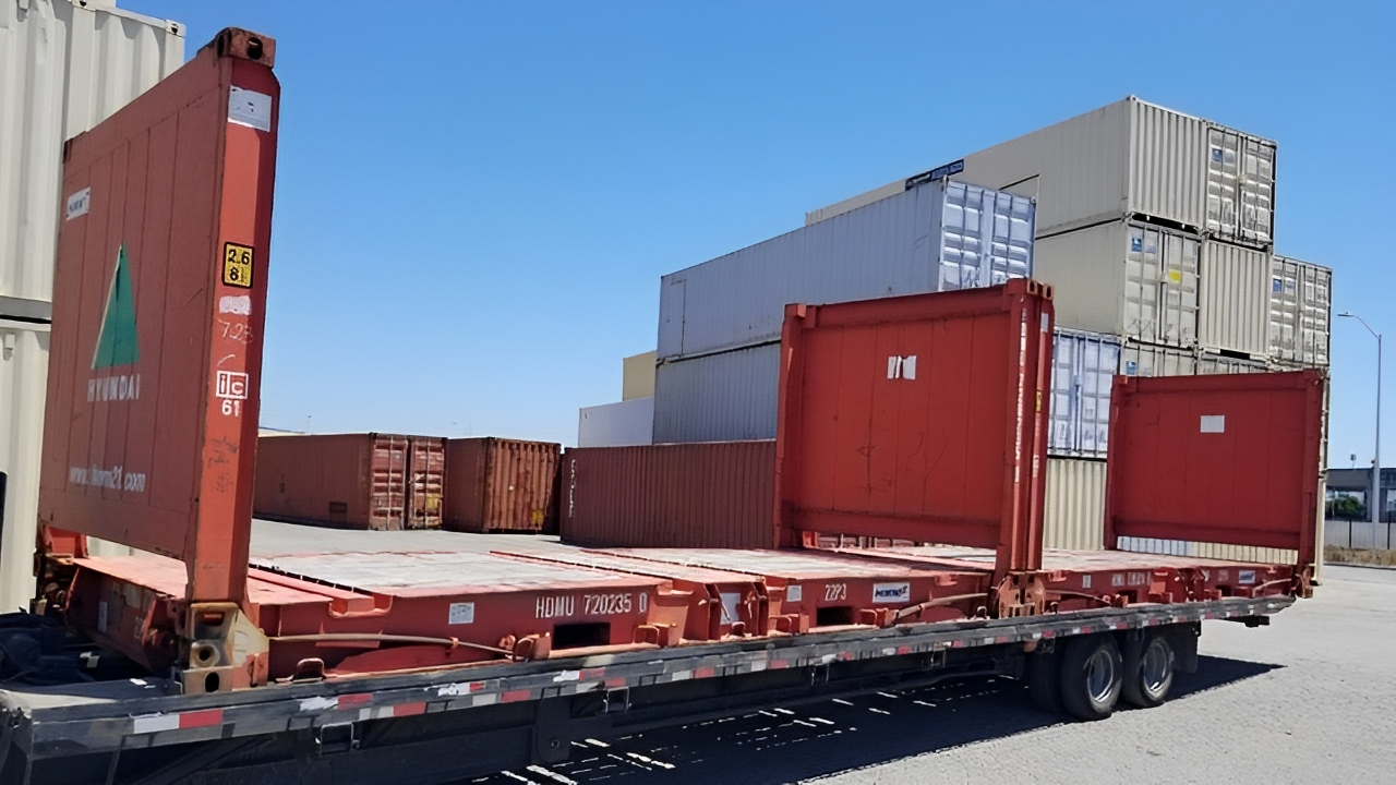 ๐ข 20Ft X 8Ft Used Flat Rack Shipping Container โ Built for Heavy-Duty Cargo Transport - Image 2