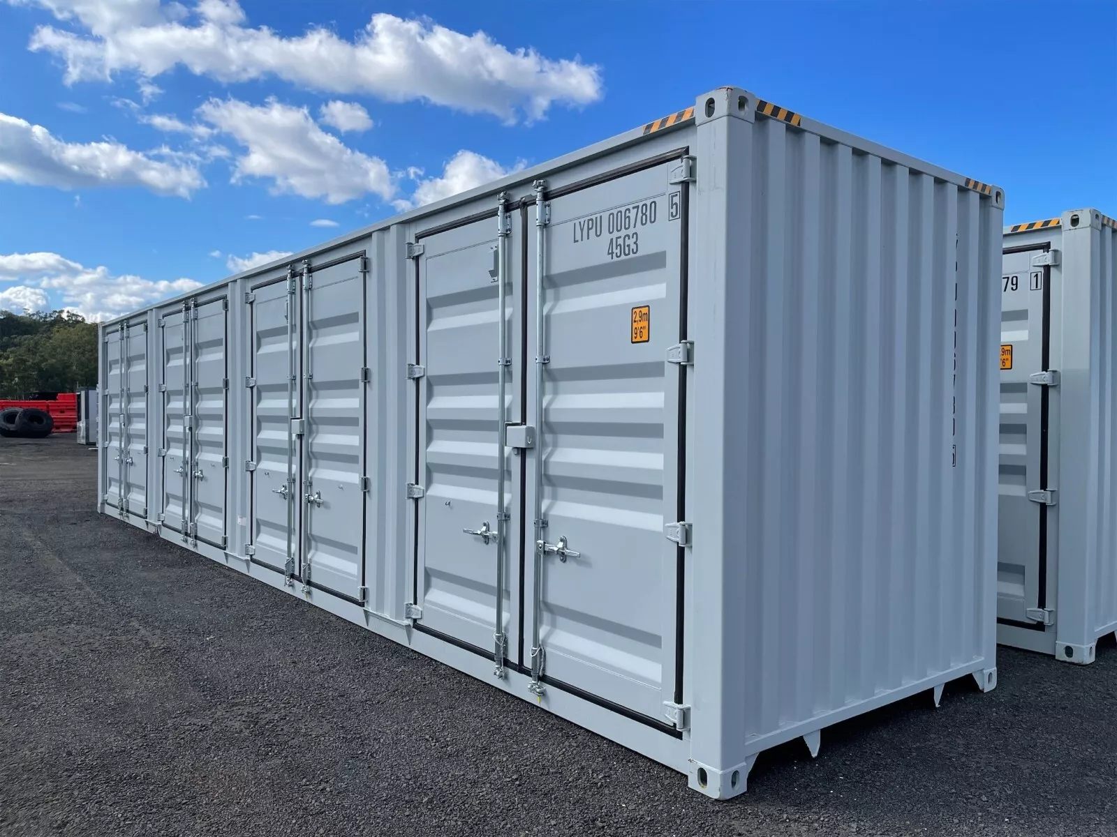 ๐ข 40FT High Cube Storage Shipping Container Conex w/4 Open Side Door 9.5โฒ Tall โ Maximum Access, Maximum Storage