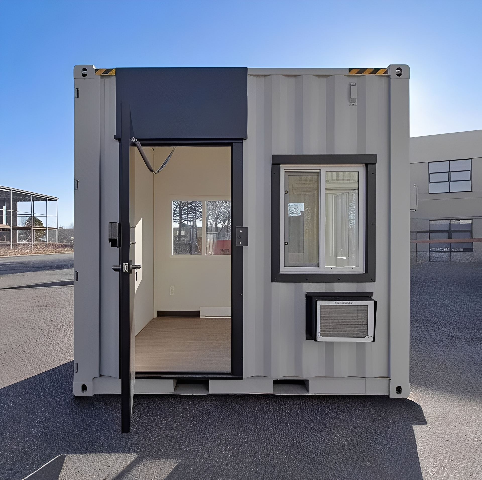 10ft x 10ft High Cube Mobile Office Container – Fully Insulated, Climate-Controlled Portable Workspace - Image 2