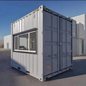10ft x 10ft High Cube Mobile Office Container – Fully Insulated, Climate-Controlled Portable Workspace