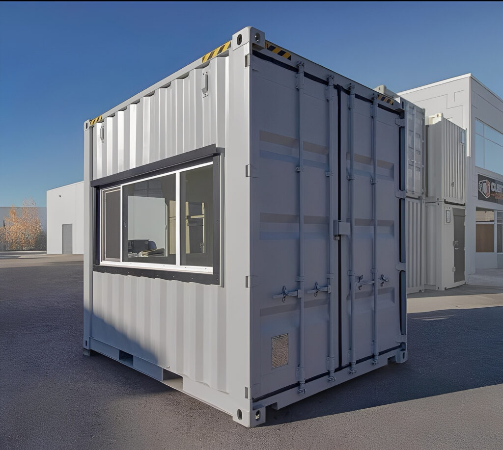 10ft x 10ft High Cube Mobile Office Container – Fully Insulated, Climate-Controlled Portable Workspace