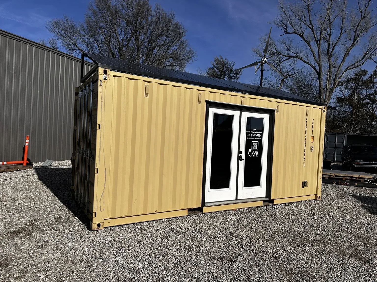 20ft Shipping Container Office Solar Off-Grid – Self-Sufficient Portable Workspace - Image 4
