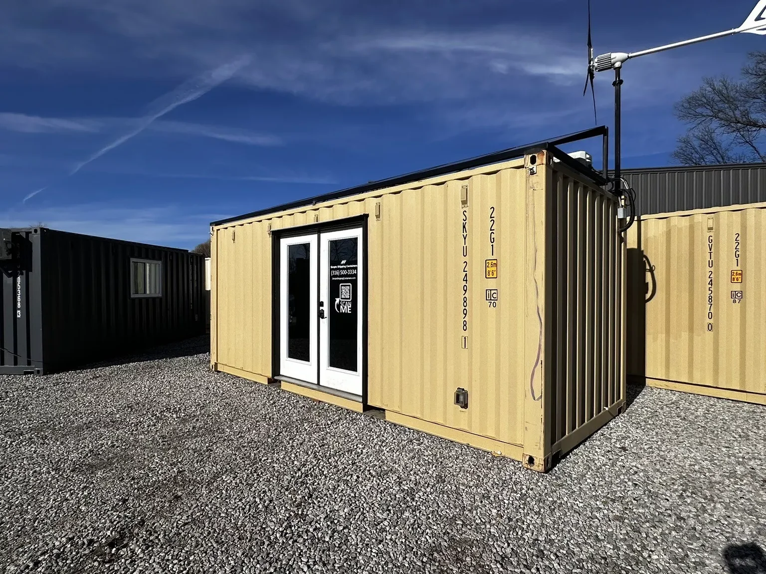 20ft Shipping Container Office Solar Off-Grid – Self-Sufficient Portable Workspace