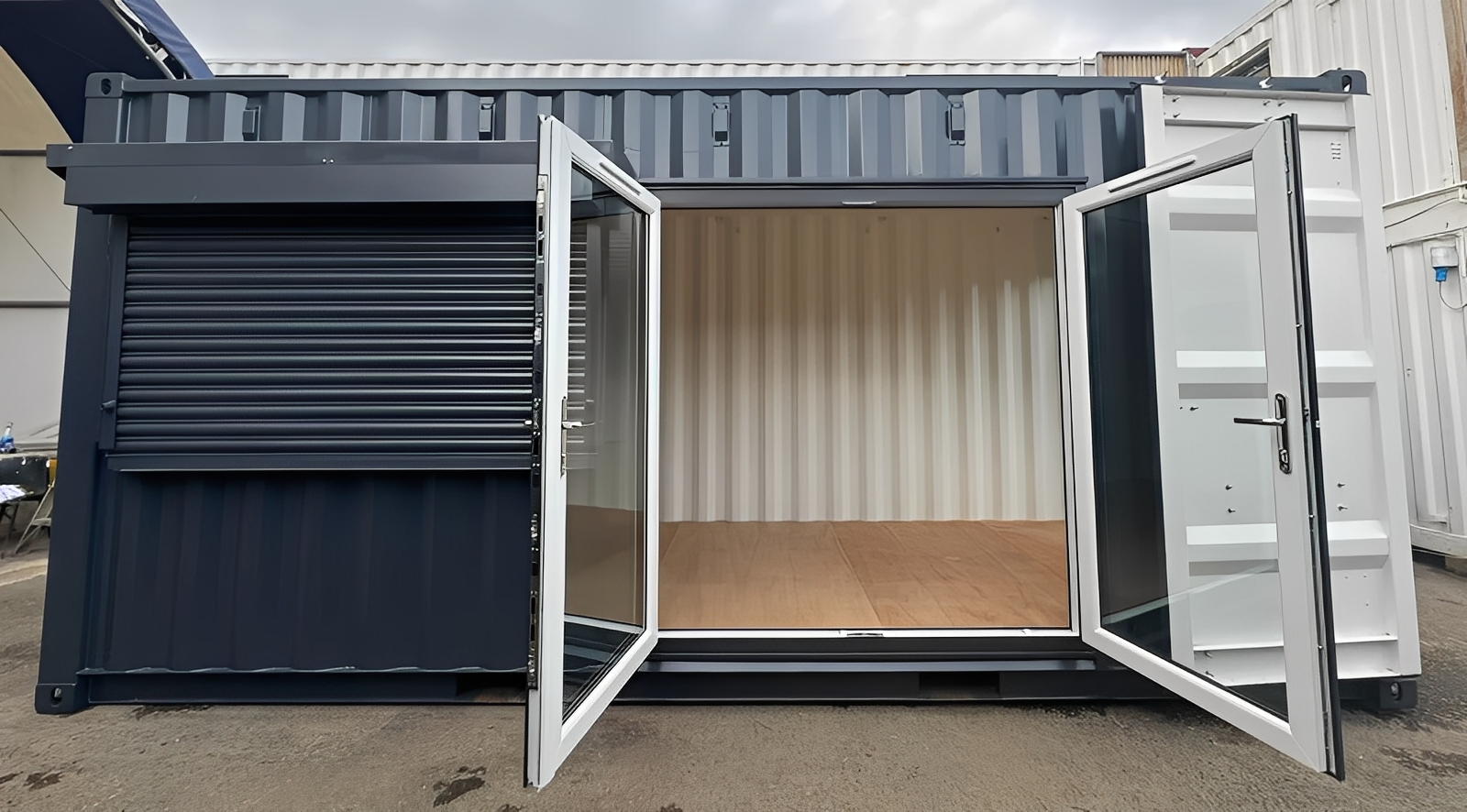 20ft x 8ft Custom Shipping Container Conversion – Portable Building, Fully Customizable Design
