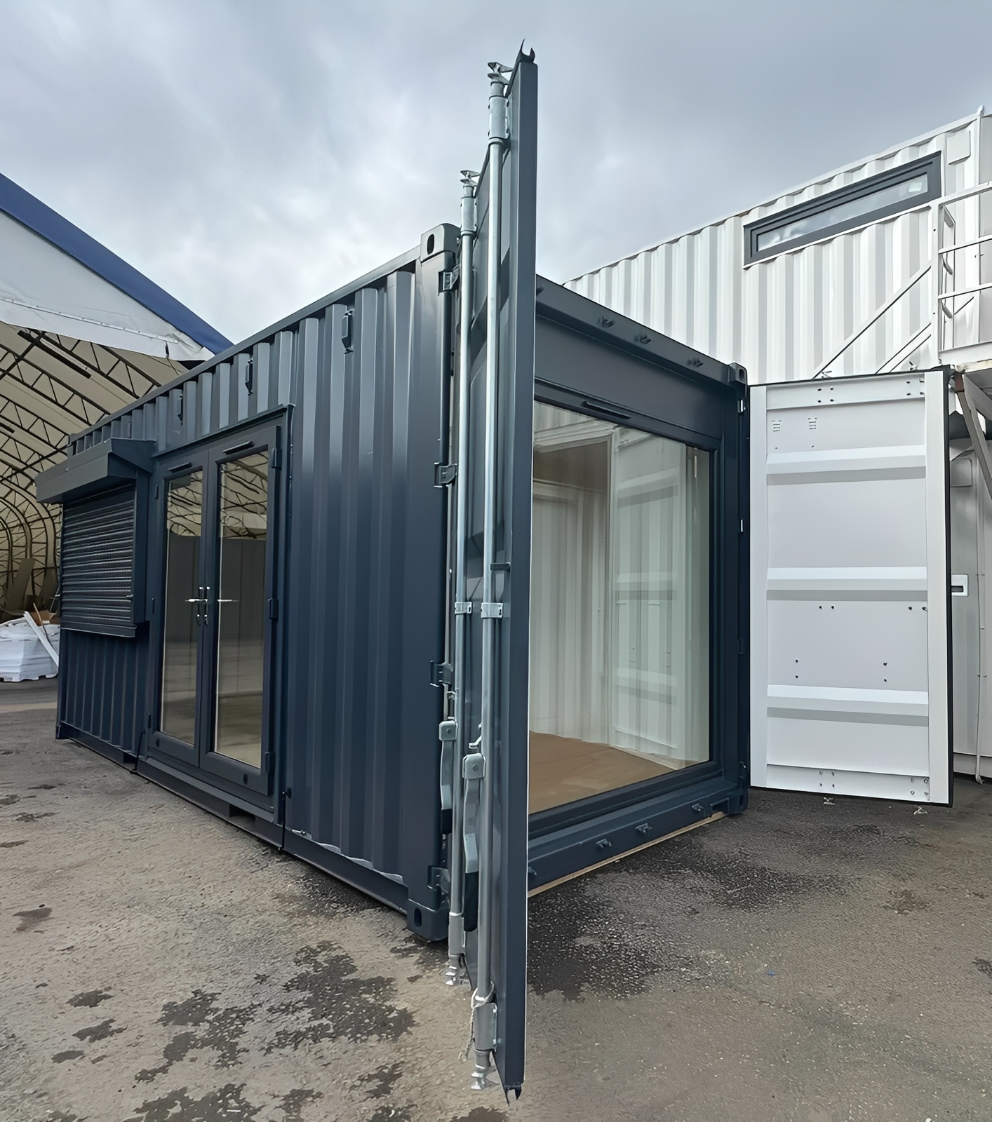 20ft x 8ft Custom Shipping Container Conversion – Portable Building, Fully Customizable Design - Image 11