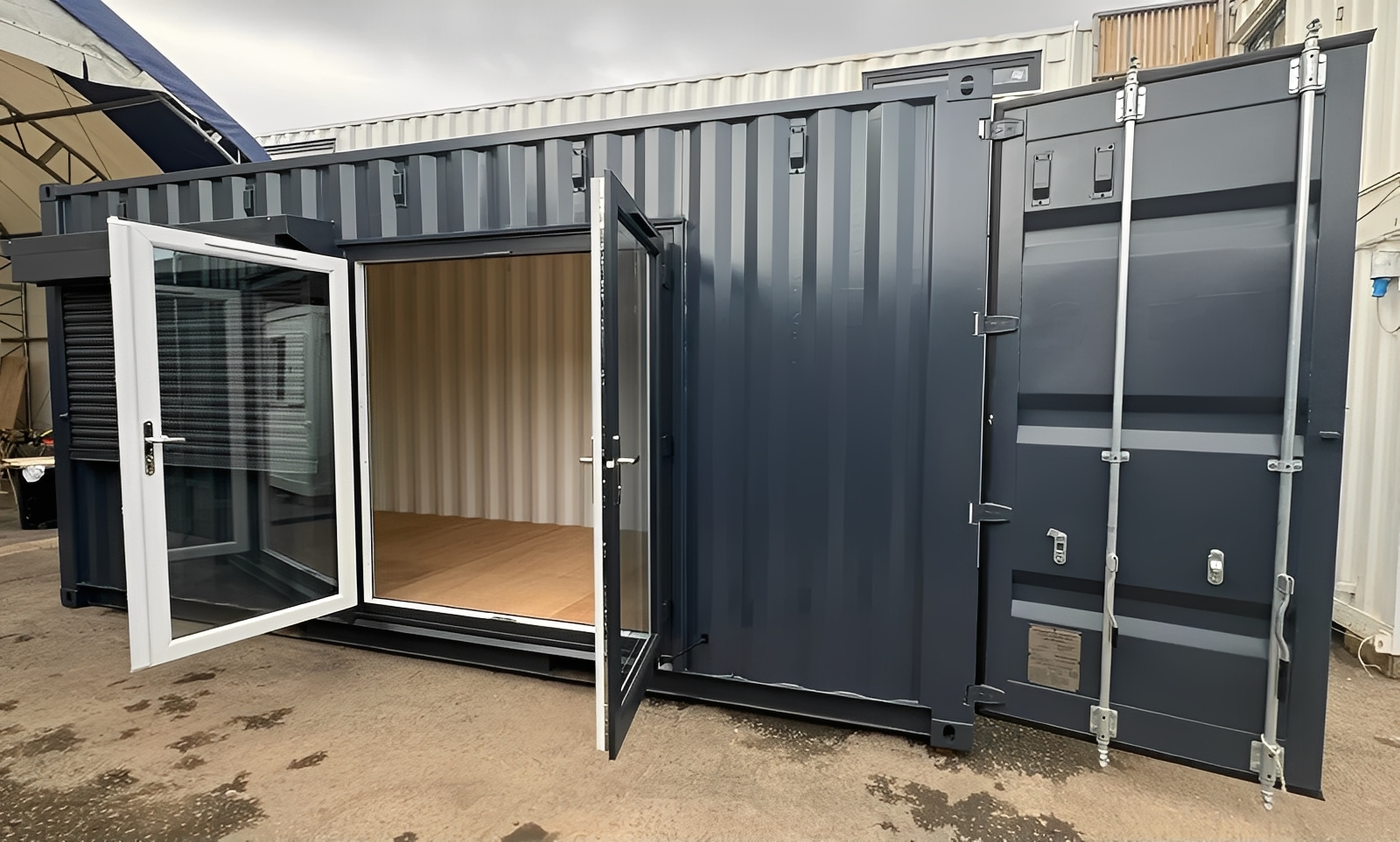 20ft x 8ft Custom Shipping Container Conversion – Portable Building, Fully Customizable Design - Image 9