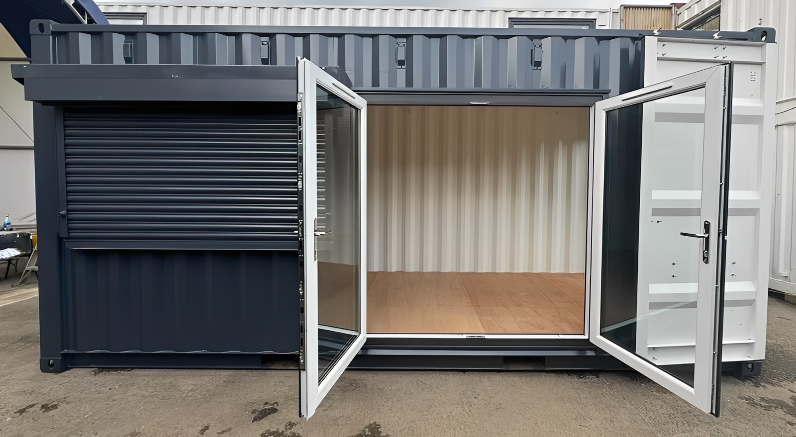 20ft x 8ft Custom Shipping Container Conversion – Portable Building, Fully Customizable Design - Image 2