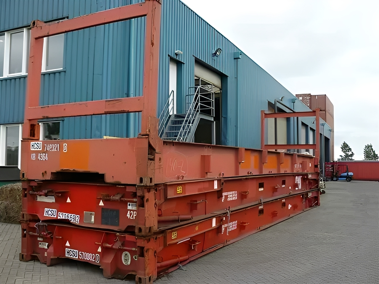 40ft Used Collapsible Flat Rack Containers – Heavy-Duty Oversized Cargo Transport Solution - Image 5