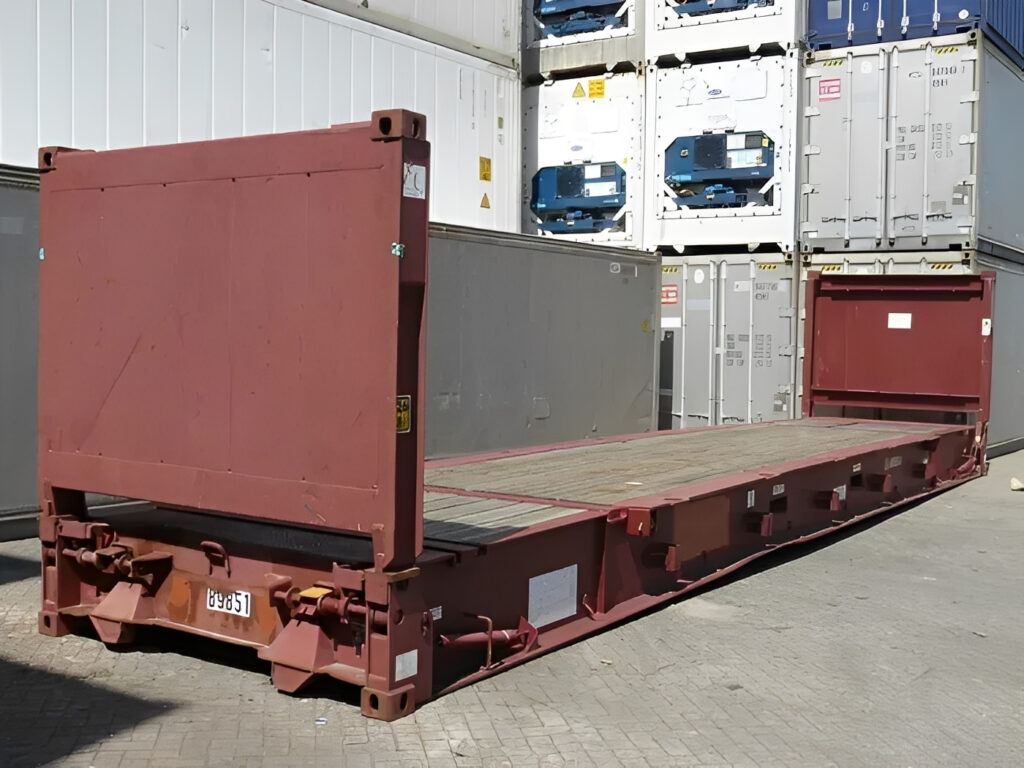 40ft Used Collapsible Flat Rack Containers – Heavy-Duty Oversized Cargo Transport Solution - Image 4