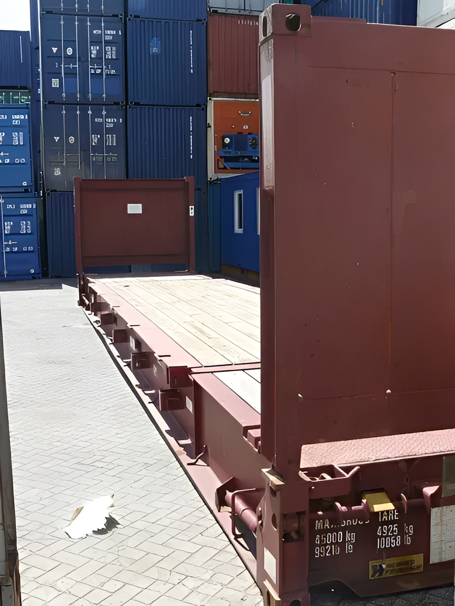 40ft Used Collapsible Flat Rack Containers – Heavy-Duty Oversized Cargo Transport Solution - Image 3
