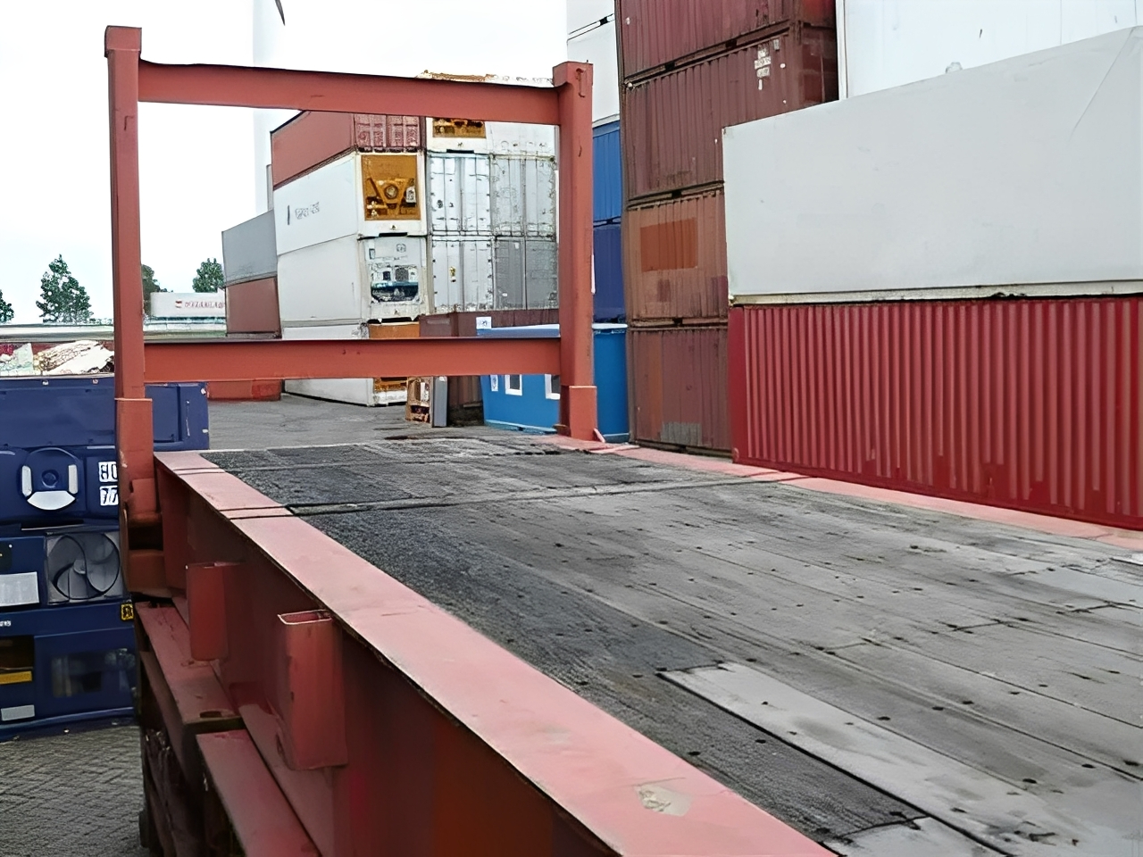 40ft Used Collapsible Flat Rack Containers – Heavy-Duty Oversized Cargo Transport Solution - Image 2